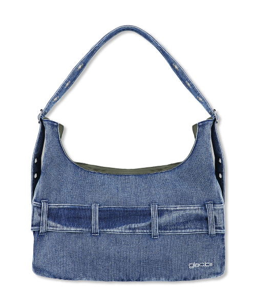 GLACK（グラック）の「GB009 ベルトディテールデニムショルダーバッグ (インディゴ)（ショルダーバッグ・レディース・その他・FREE）」の8枚目の写真