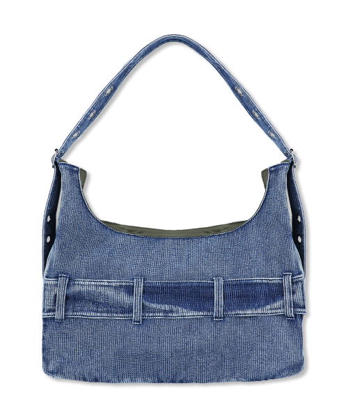 GLACK（グラック）の「GB009 ベルトディテールデニムショルダーバッグ (インディゴ)（ショルダーバッグ・レディース・その他・FREE）」の9枚目の写真
