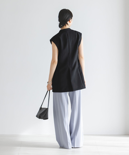 Noble(ノーブル)の「Vカラーナロージレ(ベスト・レディース・ネイビー/モカ・38/36)」の7枚目の写真