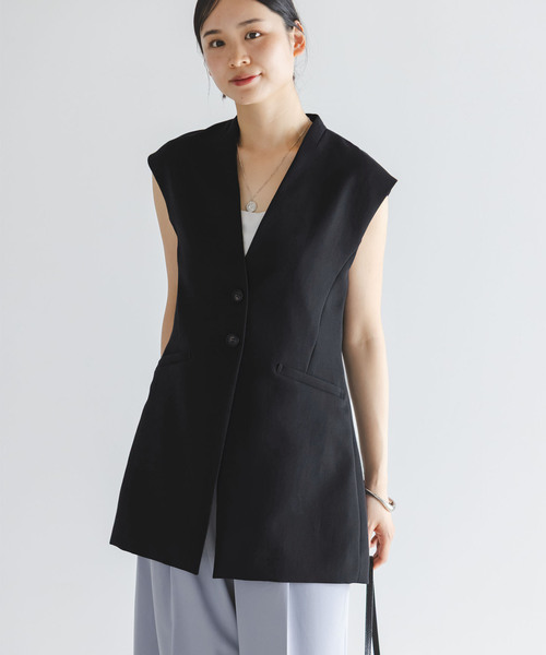 Noble(ノーブル)の「Vカラーナロージレ(ベスト・レディース・ネイビー/モカ・38/36)」の8枚目の写真