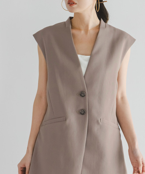 Noble(ノーブル)の「Vカラーナロージレ(ベスト・レディース・ネイビー/モカ・38/36)」の15枚目の写真