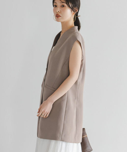 Noble(ノーブル)の「Vカラーナロージレ(ベスト・レディース・ネイビー/モカ・38/36)」の20枚目の写真