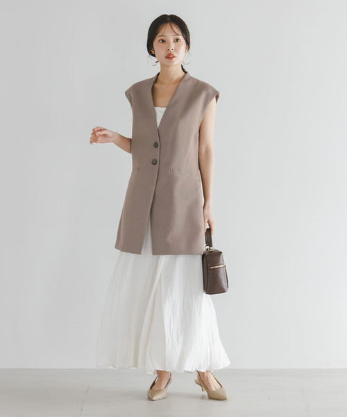 Noble(ノーブル)の「Vカラーナロージレ(ベスト・レディース・ネイビー/モカ・38/36)」の22枚目の写真