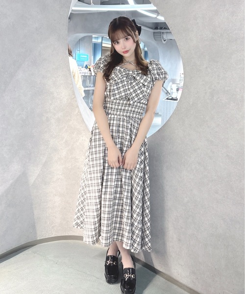 one way(ワンウェイ)の「リボンオフショルワンピース(ワンピース・レディース・ブラック/ホワイト/ホワイト系その他・FREE)」の12枚目の写真