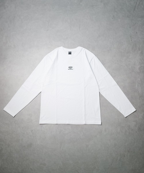 B.I.D.(ビーアイディー)の「《刺繍ロングスリーブTシャツ(ロゴ刺繍)》(Tシャツ/カットソー・メンズ・チャコールグレー/ホワイト/ブラック・MEDIUM)」の1枚目の写真