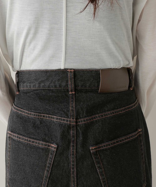 RAGEBLUE（レイジブルー）の「ステッチデザイン/ピンタックデニムパンツ/セットアップ対応（デニムパンツ・レディース・ブラック/ブルー・FREE）」の9枚目の写真