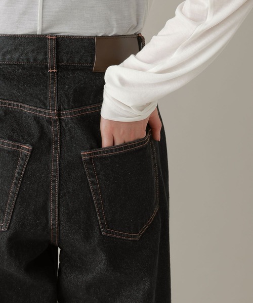 RAGEBLUE（レイジブルー）の「ステッチデザイン/ピンタックデニムパンツ/セットアップ対応（デニムパンツ・レディース・ブラック/ブルー・FREE）」の10枚目の写真