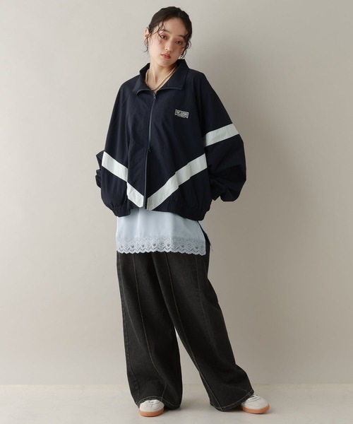 RAGEBLUE（レイジブルー）の「ステッチデザイン/ピンタックデニムパンツ/セットアップ対応（デニムパンツ・レディース・ブラック/ブルー・FREE）」の13枚目の写真