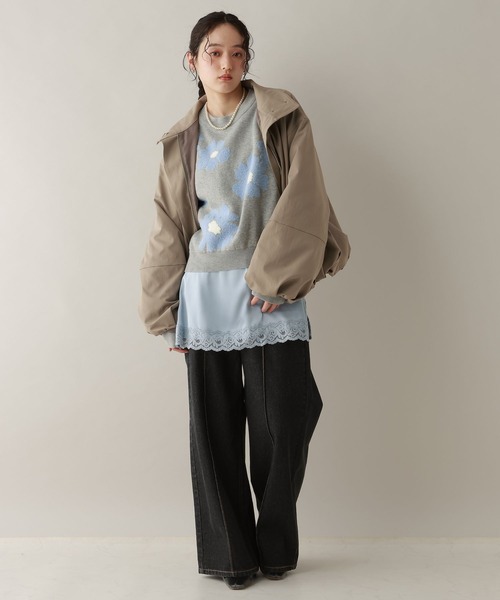 RAGEBLUE（レイジブルー）の「ステッチデザイン/ピンタックデニムパンツ/セットアップ対応（デニムパンツ・レディース・ブラック/ブルー・FREE）」の16枚目の写真