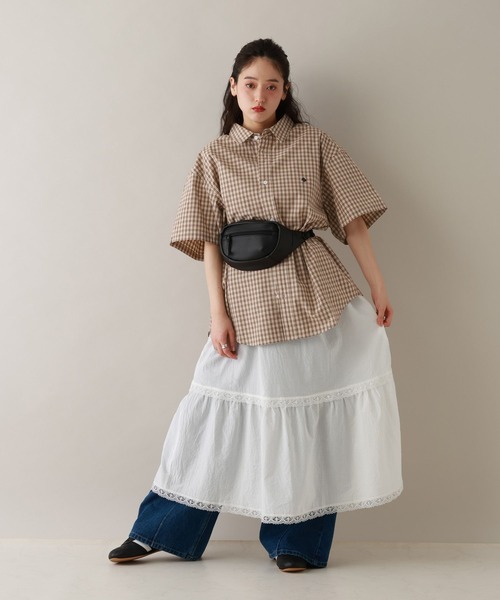 RAGEBLUE(レイジブルー)の「ステッチデザイン/ピンタックデニムパンツ/セットアップ対応(デニムパンツ・レディース・ブラック/ブルー・FREE)」の7枚目の写真