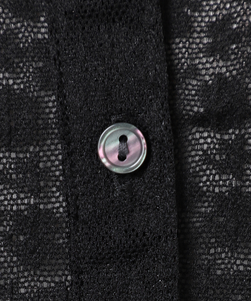 SLOBE IENA（スローブイエナ）の「レースエリツキロンT（Tシャツ/カットソー・レディース・ブラック/アイボリー・FREE）」の18枚目の写真