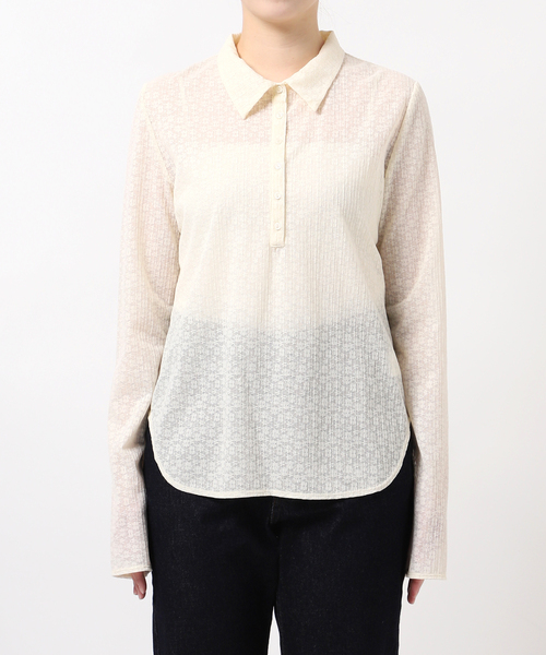 SLOBE IENA（スローブイエナ）の「レースエリツキロンT（Tシャツ/カットソー・レディース・ブラック/アイボリー・FREE）」の20枚目の写真