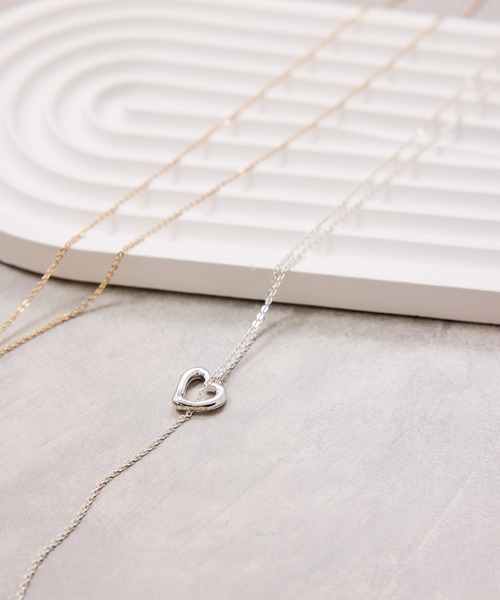 VIS（ビス）の「ハートポイントチェーンYネックレス（ネックレス・レディース・シルバー/ゴールド・FREE）」の13枚目の写真