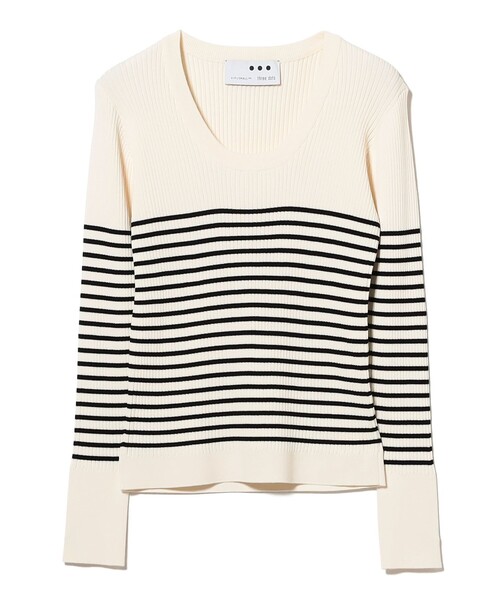 EFFE BEAMS（エッフェビームス）の「3D_BD_RIB_JESSIC（ニット/セーター・レディース・オフホワイト・ONE SIZE）」の2枚目の写真