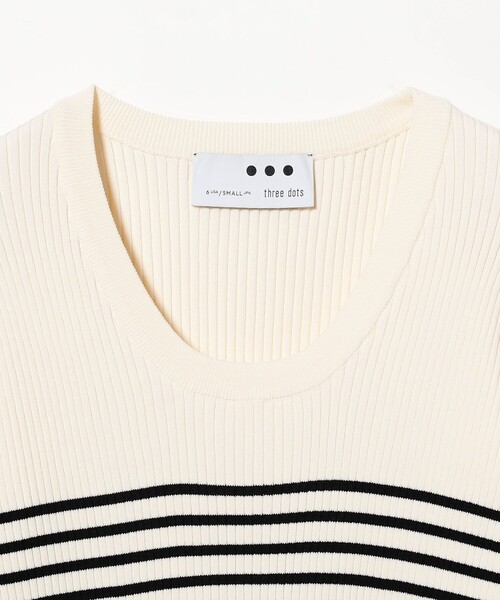 EFFE BEAMS（エッフェビームス）の「3D_BD_RIB_JESSIC（ニット/セーター・レディース・オフホワイト・ONE SIZE）」の3枚目の写真