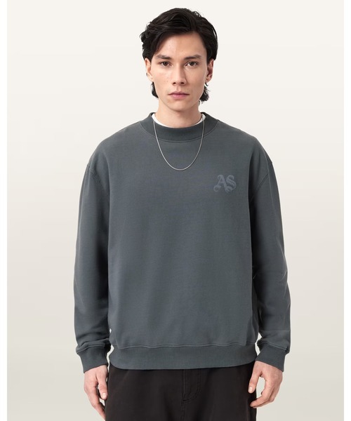 ALLSAINTS(オールセインツ)の「ICON OVERSIZED CREW NECK SWEATSHIRT | ICON オーバーサイズ クルー ネック スウェットシャツ(スウェット・メンズ・ブルー系その他・XS/S/M/L)」の1枚目の写真