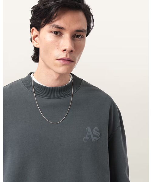 ALLSAINTS(オールセインツ)の「ICON OVERSIZED CREW NECK SWEATSHIRT | ICON オーバーサイズ クルー ネック スウェットシャツ(スウェット・メンズ・ブルー系その他・XS/S/M/L)」の2枚目の写真