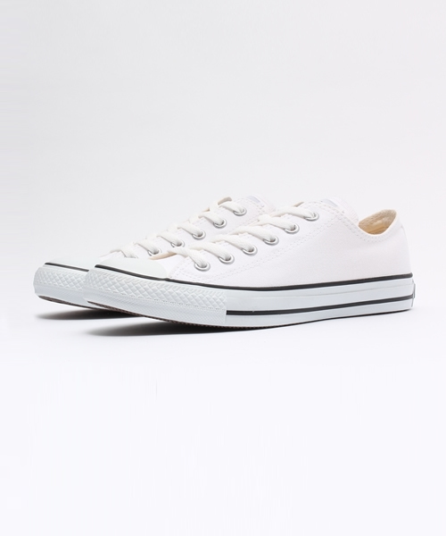 CONVERSE(コンバース)の「CONVERSE コンバース CANVAS ALL STAR COLORS OX キャンバス オールスター カラーズ OX 32860660 WHT/BLK(スニーカー)」|ホワイト