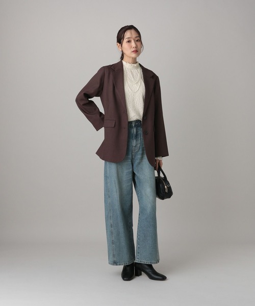 GLOBAL WORK(グローバルワーク)の「MATINEE LINE/アソートシャーリングブラウス/632551(シャツ/ブラウス・レディース・ブラック/ライトベージュ/その他/ホワイト系その他2・LARGE/MEDIUM)」の11枚目の写真