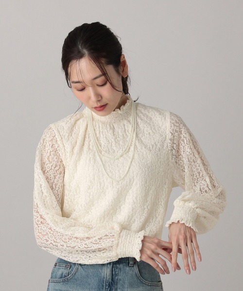 GLOBAL WORK(グローバルワーク)の「MATINEE LINE/アソートシャーリングブラウス/632551(シャツ/ブラウス・レディース・ブラック/ライトベージュ/その他/ホワイト系その他2・LARGE/MEDIUM)」の17枚目の写真