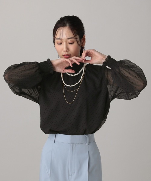 GLOBAL WORK(グローバルワーク)の「MATINEE LINE/アソートシャーリングブラウス/632551(シャツ/ブラウス・レディース・ブラック/ライトベージュ/その他/ホワイト系その他2・LARGE/MEDIUM)」の20枚目の写真