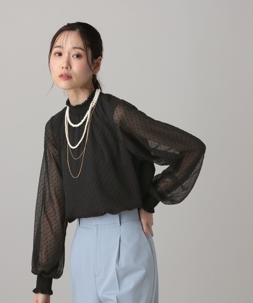 GLOBAL WORK(グローバルワーク)の「MATINEE LINE/アソートシャーリングブラウス/632551(シャツ/ブラウス・レディース・ブラック/ライトベージュ/その他/ホワイト系その他2・LARGE/MEDIUM)」の21枚目の写真