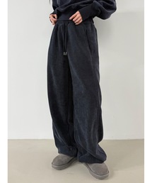 Didot.showroom | 【DIDOT.】ピンタックワイドパンツ（フリース裏起毛・裾絞り可能）(スウェットパンツ)