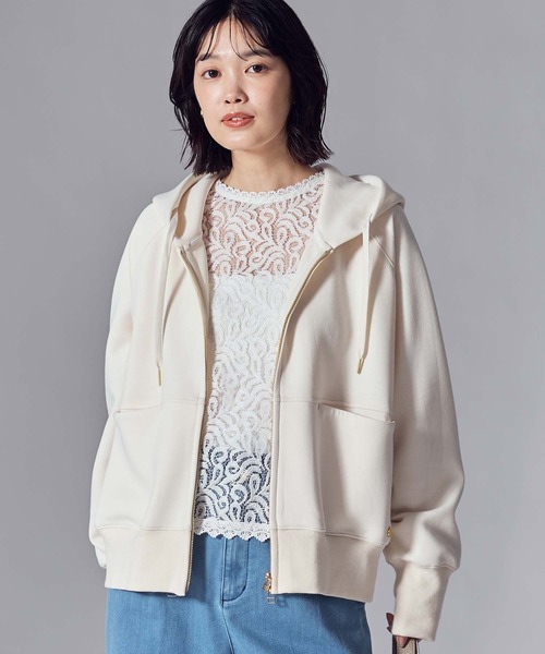 Gready Brilliant（グレディブリリアン）の「ダンボールジップパーカー（Tシャツ/カットソー・レディース・トップグレー/オフホワイト・FREE）」の10枚目の写真