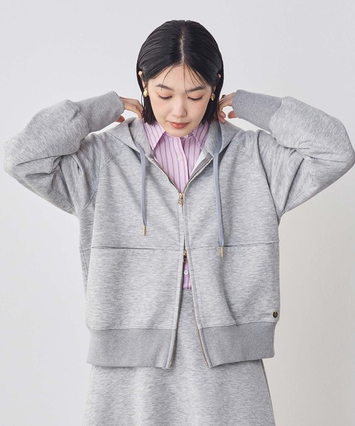 Gready Brilliant（グレディブリリアン）の「ダンボールジップパーカー（Tシャツ/カットソー・レディース・トップグレー/オフホワイト・FREE）」の15枚目の写真