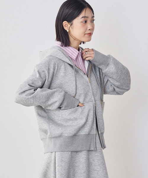 Gready Brilliant（グレディブリリアン）の「ダンボールジップパーカー（Tシャツ/カットソー・レディース・トップグレー/オフホワイト・FREE）」の16枚目の写真