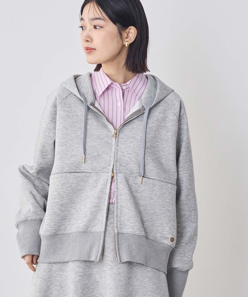 Gready Brilliant（グレディブリリアン）の「ダンボールジップパーカー（Tシャツ/カットソー・レディース・トップグレー/オフホワイト・FREE）」の18枚目の写真