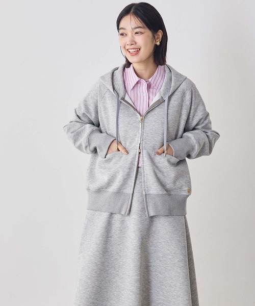 Gready Brilliant（グレディブリリアン）の「ダンボールジップパーカー（Tシャツ/カットソー・レディース・トップグレー/オフホワイト・FREE）」の19枚目の写真