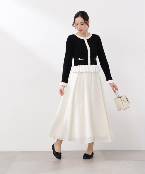 PROPORTION BODY DRESSING(プロポーションボディドレッシング)の「<ウォッシャブル/UV>ボタン付きペプラムニット / 1216170209(ニット/セーター・レディース・ホワイト系その他/グレー/ブラック・MEDIUM/SMALL)」の10枚目の写真