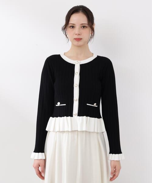 PROPORTION BODY DRESSING(プロポーションボディドレッシング)の「<ウォッシャブル/UV>ボタン付きペプラムニット / 1216170209(ニット/セーター・レディース・ホワイト系その他/グレー/ブラック・MEDIUM/SMALL)」の14枚目の写真