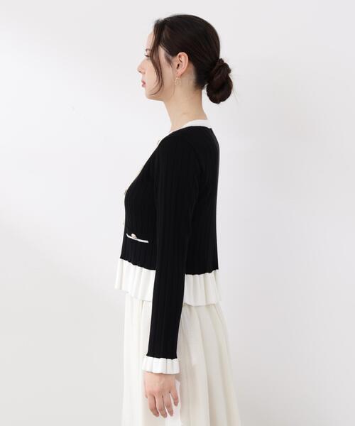 PROPORTION BODY DRESSING(プロポーションボディドレッシング)の「<ウォッシャブル/UV>ボタン付きペプラムニット / 1216170209(ニット/セーター・レディース・ホワイト系その他/グレー/ブラック・MEDIUM/SMALL)」の15枚目の写真