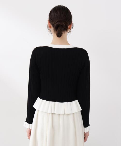 PROPORTION BODY DRESSING(プロポーションボディドレッシング)の「<ウォッシャブル/UV>ボタン付きペプラムニット / 1216170209(ニット/セーター・レディース・ホワイト系その他/グレー/ブラック・MEDIUM/SMALL)」の16枚目の写真