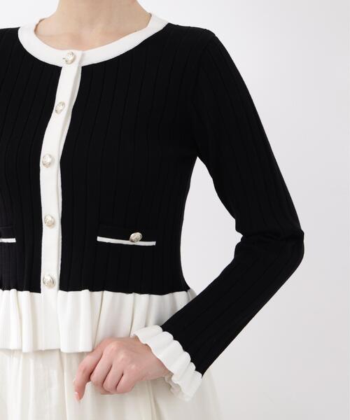 PROPORTION BODY DRESSING(プロポーションボディドレッシング)の「<ウォッシャブル/UV>ボタン付きペプラムニット / 1216170209(ニット/セーター・レディース・ホワイト系その他/グレー/ブラック・MEDIUM/SMALL)」の18枚目の写真