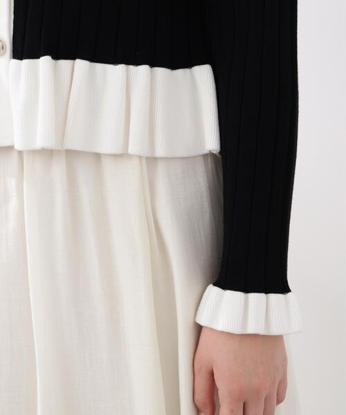 PROPORTION BODY DRESSING(プロポーションボディドレッシング)の「<ウォッシャブル/UV>ボタン付きペプラムニット / 1216170209(ニット/セーター・レディース・ホワイト系その他/グレー/ブラック・MEDIUM/SMALL)」の20枚目の写真