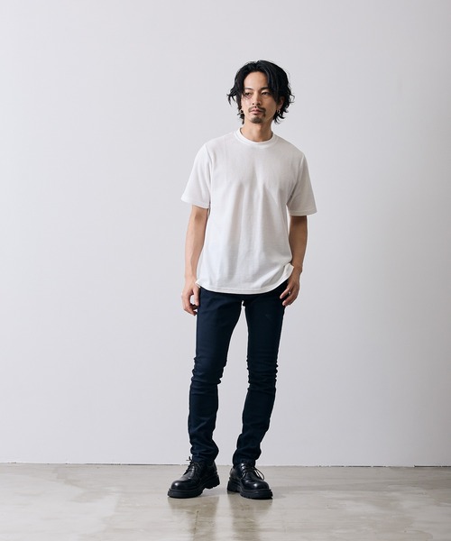 improves(インプローブス)の「ワッフル クルー ネック 半袖Tシャツ(Tシャツ/カットソー・メンズ・ブラック/杢グレー/ホワイト・MEDIUM/LARGE/X-LARGE/SMALL)」の7枚目の写真