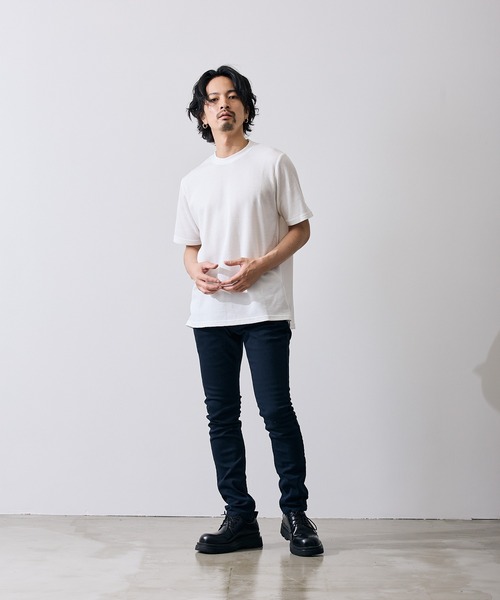 improves(インプローブス)の「ワッフル クルー ネック 半袖Tシャツ(Tシャツ/カットソー・メンズ・ブラック/杢グレー/ホワイト・MEDIUM/LARGE/X-LARGE/SMALL)」の9枚目の写真