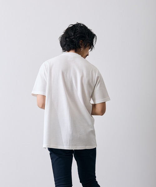 improves(インプローブス)の「ワッフル クルー ネック 半袖Tシャツ(Tシャツ/カットソー・メンズ・ブラック/杢グレー/ホワイト・MEDIUM/LARGE/X-LARGE/SMALL)」の18枚目の写真