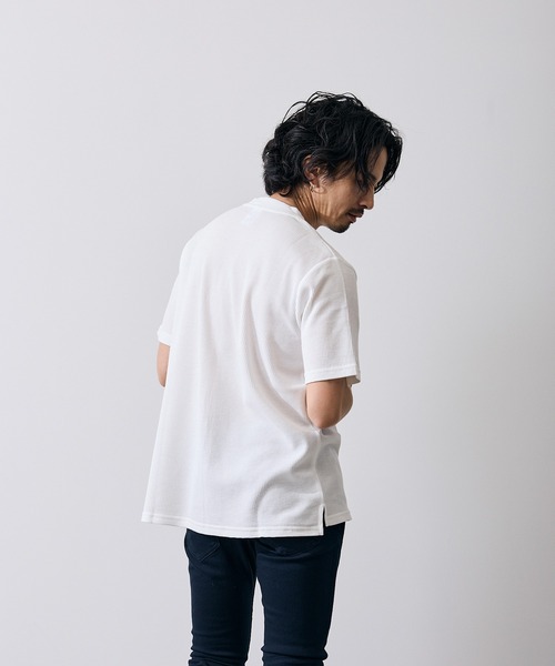 improves(インプローブス)の「ワッフル クルー ネック 半袖Tシャツ(Tシャツ/カットソー・メンズ・ブラック/杢グレー/ホワイト・MEDIUM/LARGE/X-LARGE/SMALL)」の19枚目の写真