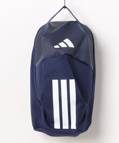 adidas(アディダス)の「《adidas》イーピーエスシューズバッグ(エコバッグ/サブバッグ・メンズ・ダークブルー/ブラック×ホワイト・L/M)」の2枚目の写真