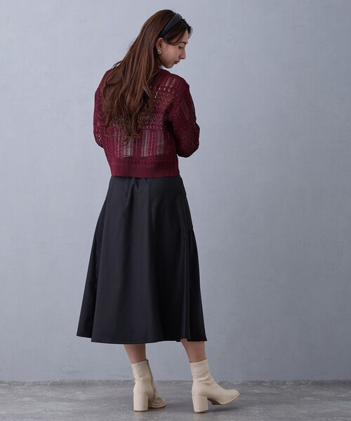 NICOLE CLUB(ニコル クラブ)の「タブデザインスカート(スカート・レディース・ブラック/チャコールグレー/グリーン・M)」の12枚目の写真