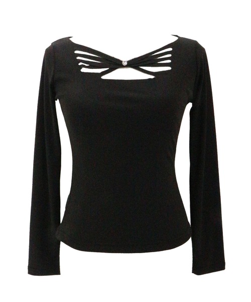tinkerend(ティンカーエンド)の「Cutout Charm Tops / カットアウトチャームトップス(Tシャツ/カットソー・レディース・ブラック・FREE)」の19枚目の写真