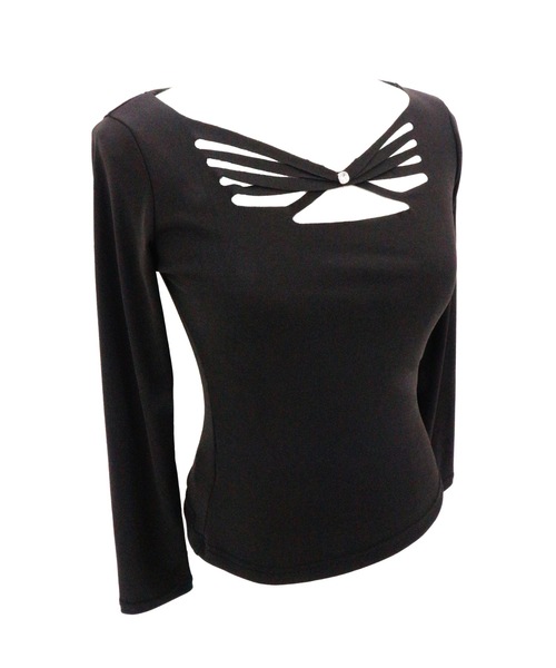 tinkerend(ティンカーエンド)の「Cutout Charm Tops / カットアウトチャームトップス(Tシャツ/カットソー・レディース・ブラック・FREE)」の20枚目の写真