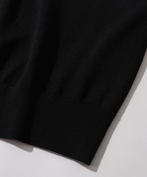 U.S. POLO ASSN.(ユーエスポロアッスン)の「【U.S. POLO ASSN./ユーエスポロアッスン】接触冷感 ワンポイントロゴ刺繍 半袖クルーネックニット(ニット/セーター・メンズ・ネイビー/ブラック/オフホワイト・LL/M/L)」の16枚目の写真