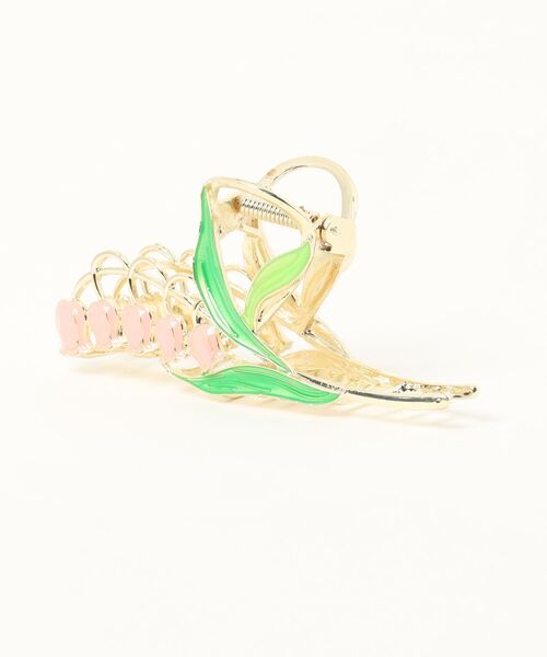 カヤ（カヤ）の「【カヤ】鈴蘭バンスクリップ（バレッタ/ヘアクリップ・レディース・アクア/ホワイト/ピンク・FREE）」の3枚目の写真