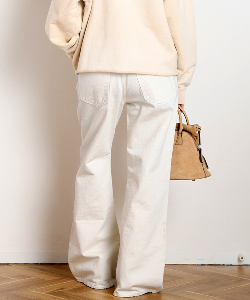 AP STUDIO（エーピーストゥディオ）の「【HAIKURE/ハイクル】KOREA White（デニムパンツ・レディース・ホワイト・25/24/27/26）」の3枚目の写真