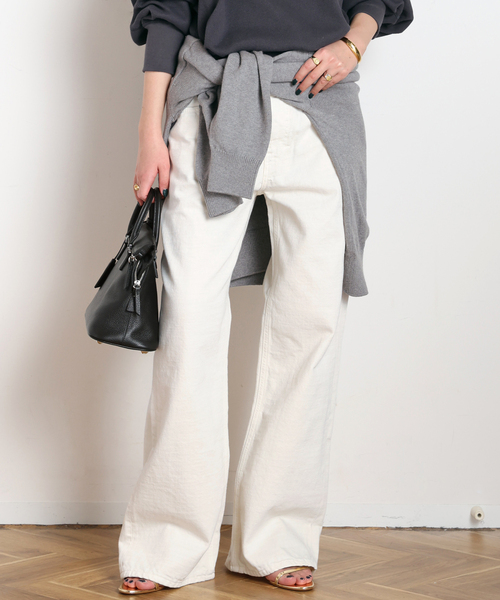 AP STUDIO（エーピーストゥディオ）の「【HAIKURE/ハイクル】KOREA White（デニムパンツ・レディース・ホワイト・25/24/27/26）」の7枚目の写真